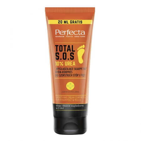 Perfecta Total S.O.S krem-kompres wygładzający do stóp z mocznikiem, 120 ml