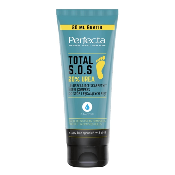 Perfecta Total S.O.S krem-kompres zmiękczający do stóp i pięt, 120 ml