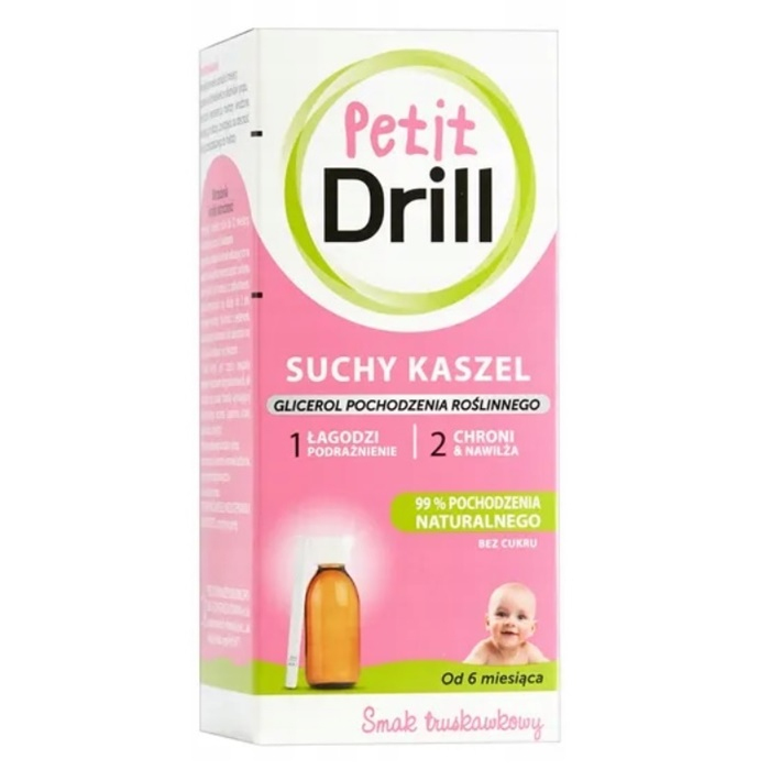 Petit Drill syrop dla dzieci na kaszel suchy, 125 ml
