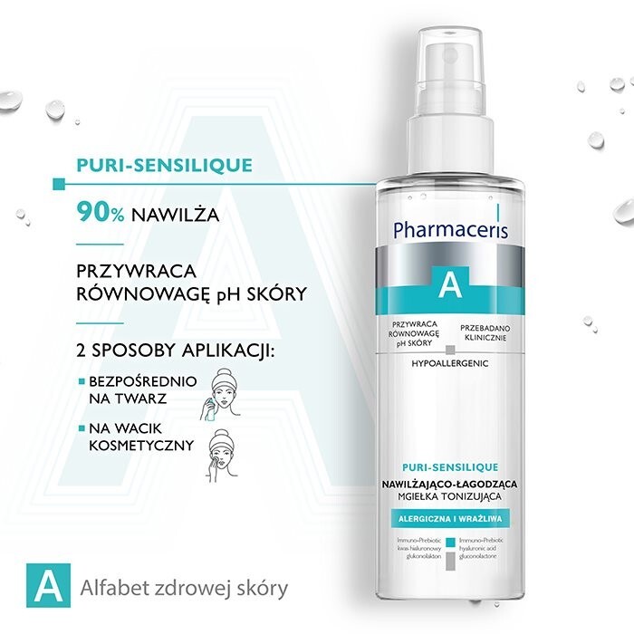 PHARMACERIS A Puri-Sensilique Nawilżająco-łagodzący tonik-mgiełka 200 ml