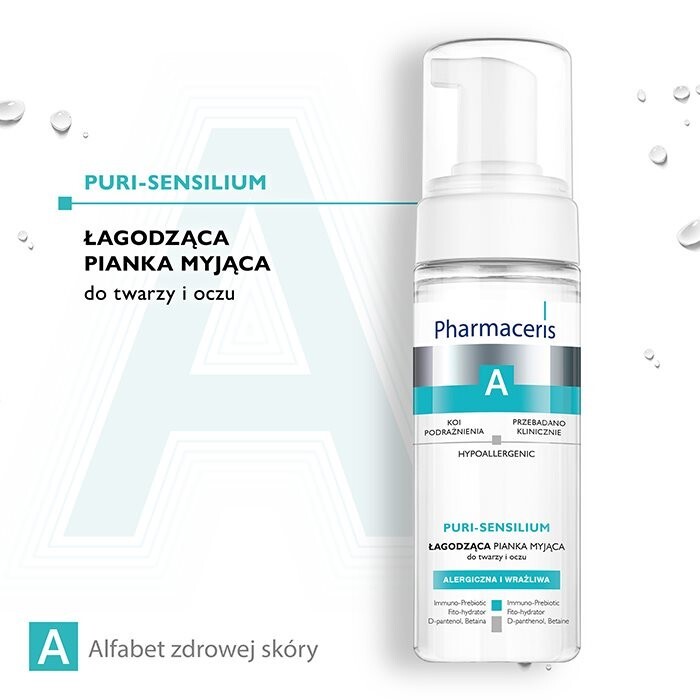 Pharmaceris A Puri-Sensilium łagodząca pianka myjąca, 150 ml