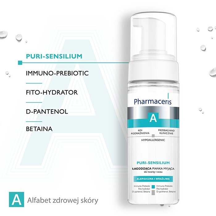 Pharmaceris A Puri-Sensilium łagodząca pianka myjąca, 150 ml