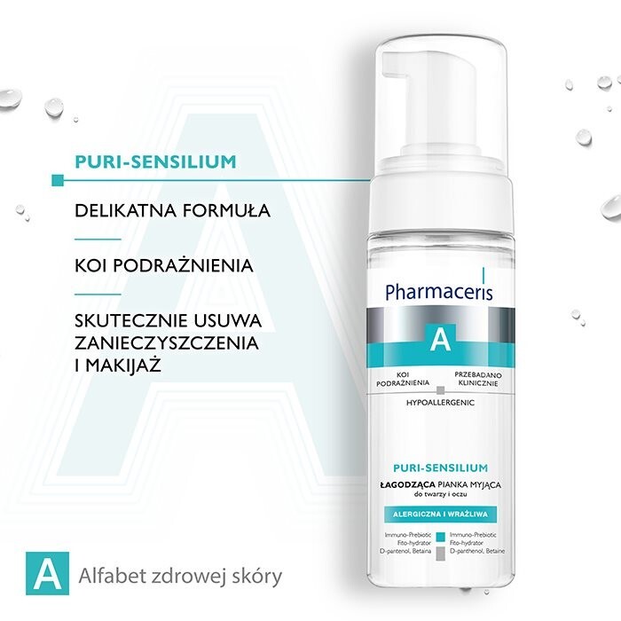 Pharmaceris A Puri-Sensilium łagodząca pianka myjąca, 150 ml