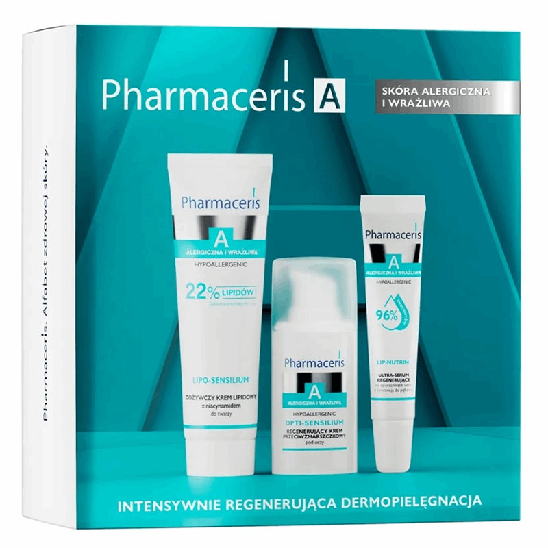 Pharmaceris A Zestaw (krem do twarzy, 50 ml + krem pod oczy, 15 ml + serum do ust, 15 ml), 1 szt.