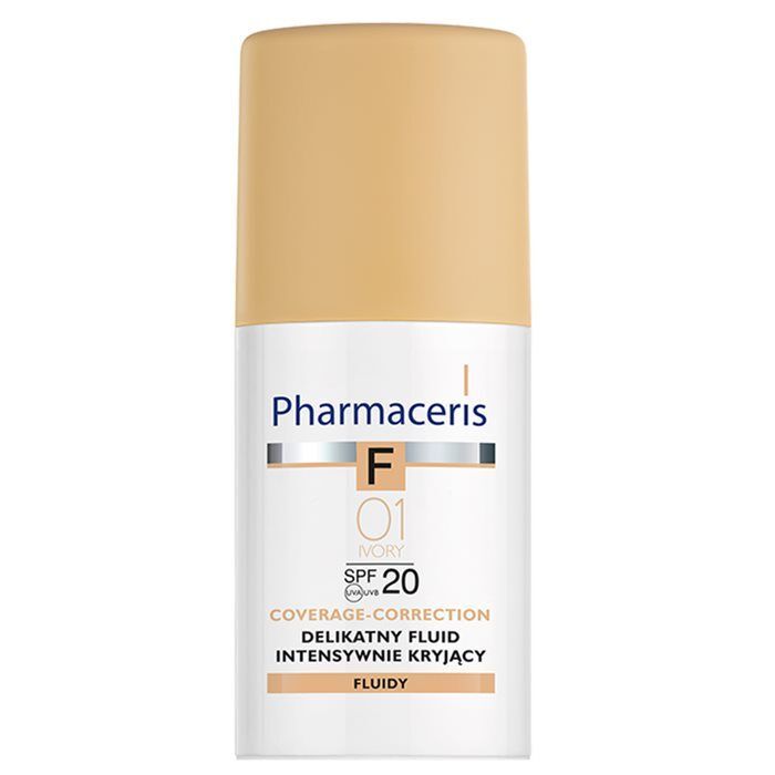 Pharmaceris F Delikatny fluid intensywnie kryjący SPF20 01 Ivory 30 ml