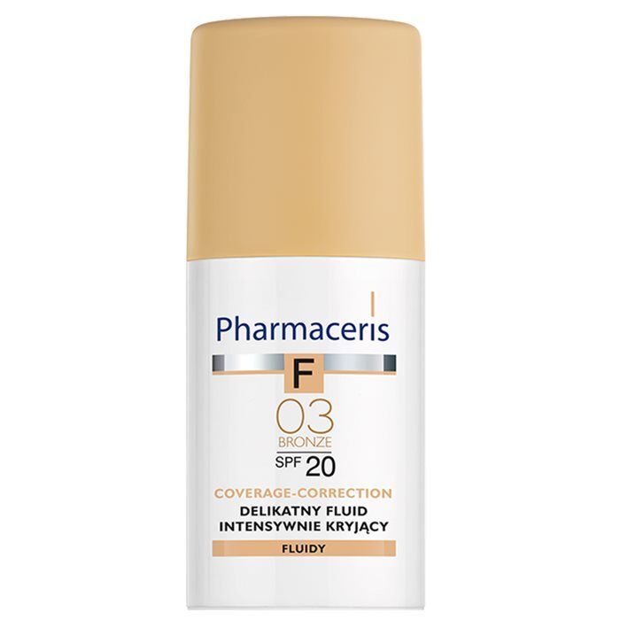 Pharmaceris F Delikatny fluid intensywnie kryjący SPF20 03 Bronze 30 ml