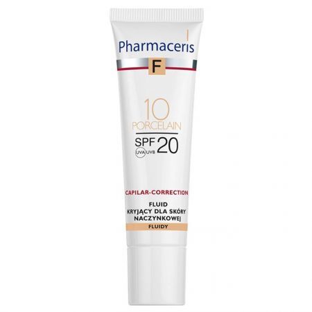 PHARMACERIS F Fluid kryjący dla skóry naczynkowej SPF20 10 Porcelain 30 ml