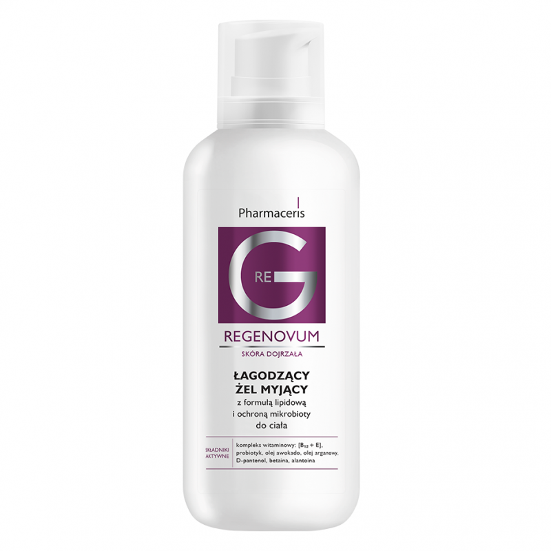 Pharmaceris G Regenovum Łagodzący żel myjący z formułą lipidową i ochroną mikrobioty, 400 ml
