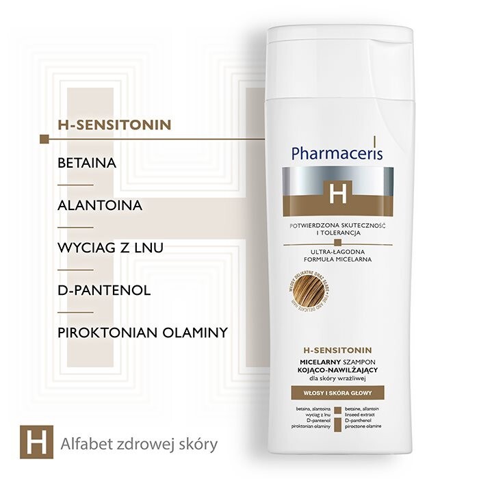 Pharmaceris H Sensitonin micelarny szampon kojąco-nawilżający, 250 ml