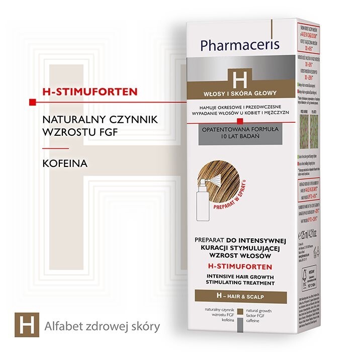 Pharmaceris H Stimuforten PREPARAT DO INTENSYWNEJ KURACJI STYMULUJĄCEJ WZROST WŁOSÓW 125 ml