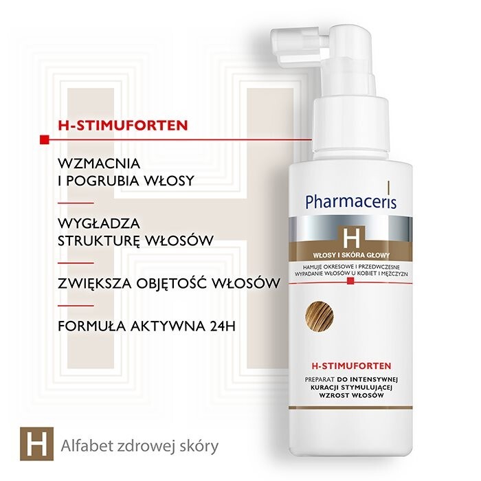 Pharmaceris H Stimuforten PREPARAT DO INTENSYWNEJ KURACJI STYMULUJĄCEJ WZROST WŁOSÓW 125 ml