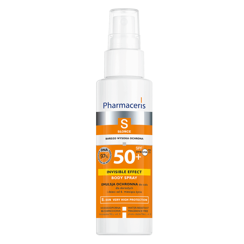 Pharmaceris S Emulsja ochronna dla dorosłych i dzieci SPF 50+ Invisible Effect spray, 150 ml