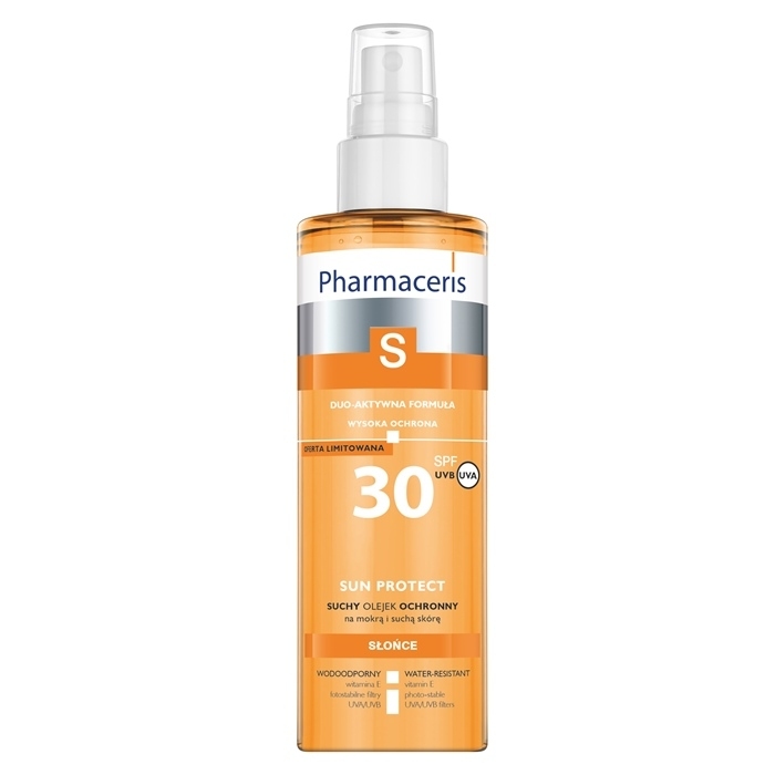 PHARMACERIS S Suchy olejek ochronny do ciała SPF30 200 ml