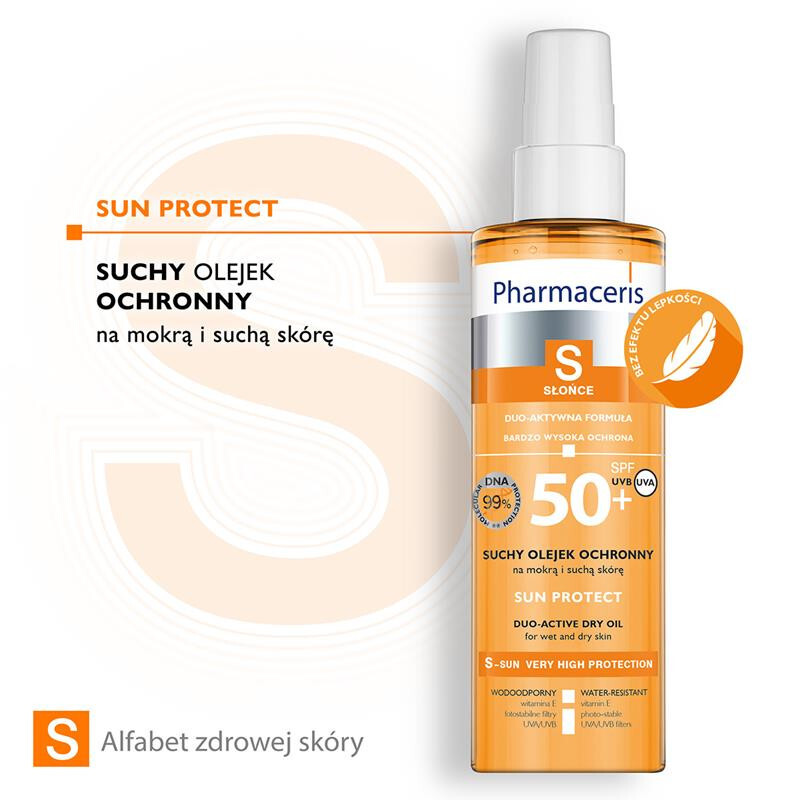 Pharmaceris S suchy olejek ochronny do ciała SPF 50+, 200 ml
