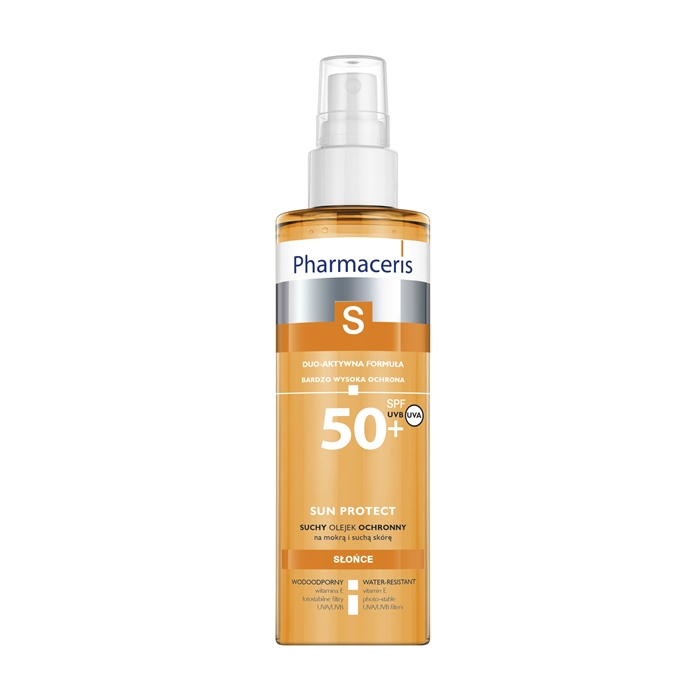 Pharmaceris S suchy olejek ochronny do ciała SPF 50+, 200 ml