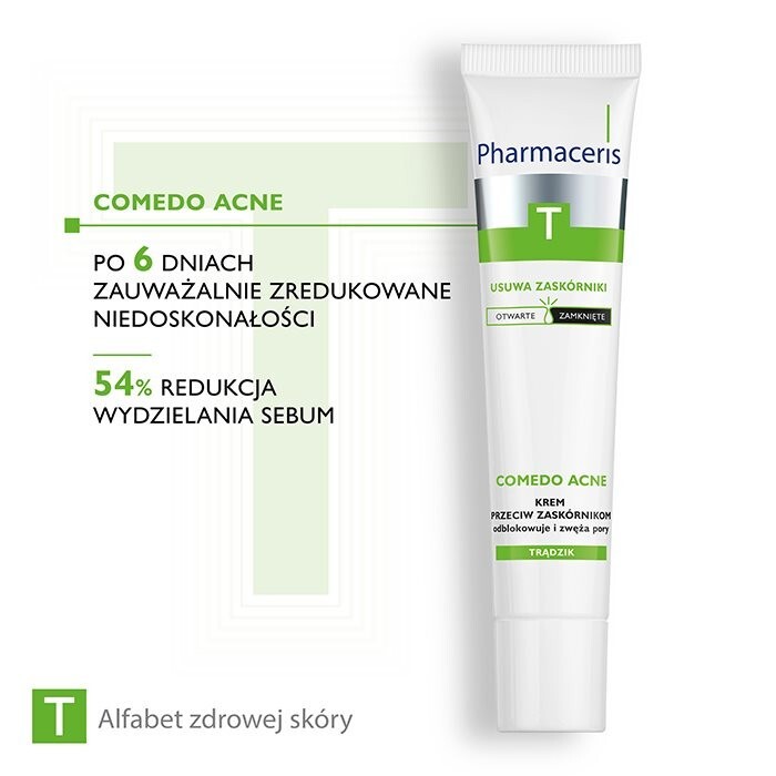 Pharmaceris T krem do skóry trądzikowej przeciw zaskórnikom, 40 ml