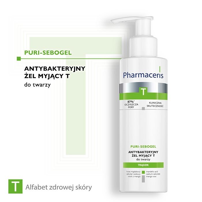 Pharmaceris T Puri-Sebogel Żel myjący do twarzy, 190 ml