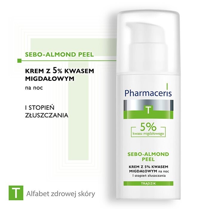 Pharmaceris T Sebo-Almond krem z 5% kwasem migdałowym, 50 ml