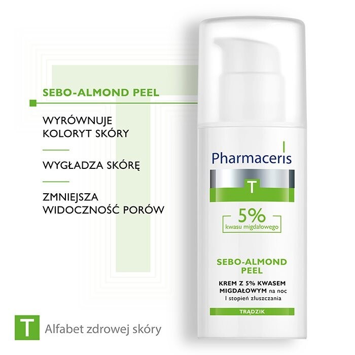 Pharmaceris T Sebo-Almond krem z 5% kwasem migdałowym, 50 ml