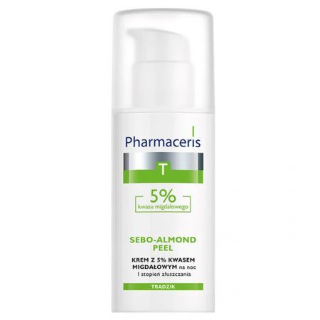 Pharmaceris T Sebo-Almond KREM Z 5% KWASEM MIGDAŁOWYM na noc I stopień złuszczania 50 ml
