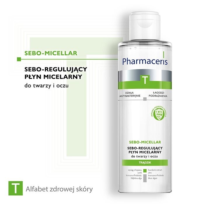 Pharmaceris T Sebo-Micellar płyn micelarny do twarzy i oczu 200 ml