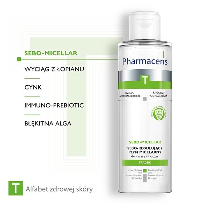 Pharmaceris T Sebo-Micellar płyn micelarny do twarzy i oczu 200 ml