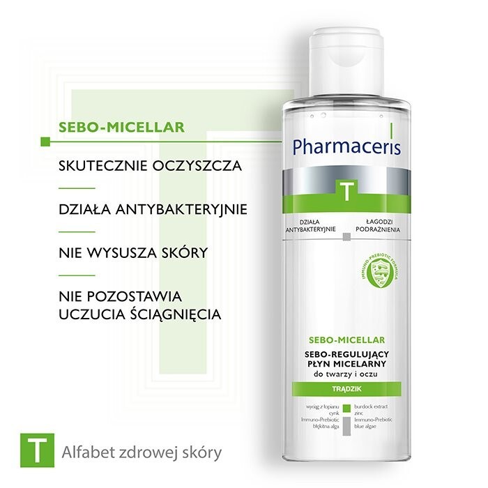 Pharmaceris T Sebo-Micellar płyn micelarny do twarzy i oczu 200 ml