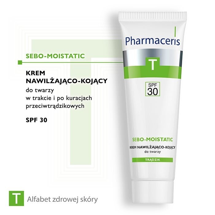 Pharmaceris T Sebo-Moistatic krem nawilżająco-kojacy SPF 30, 50 ml
