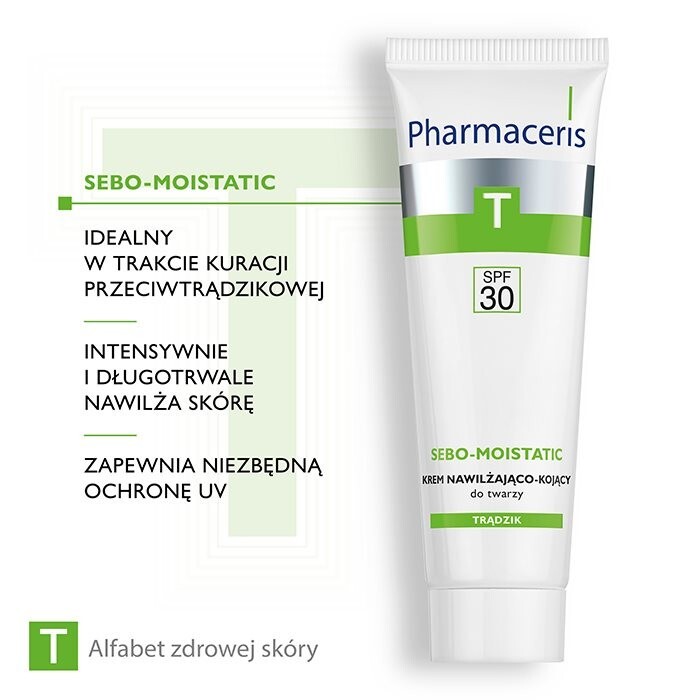 Pharmaceris T Sebo-Moistatic krem nawilżająco-kojacy SPF 30, 50 ml