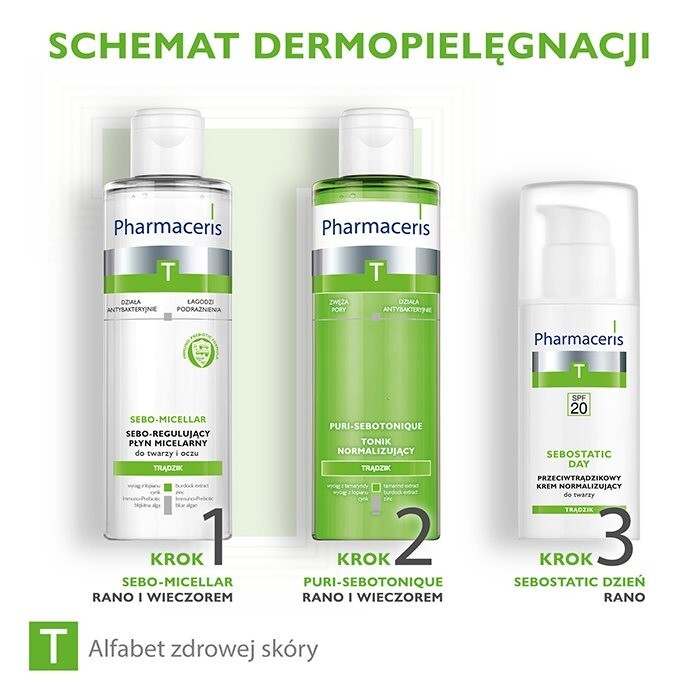 Pharmaceris T Sebostatic dzień przeciwtrądzikowy krem normalizujący, 50 ml