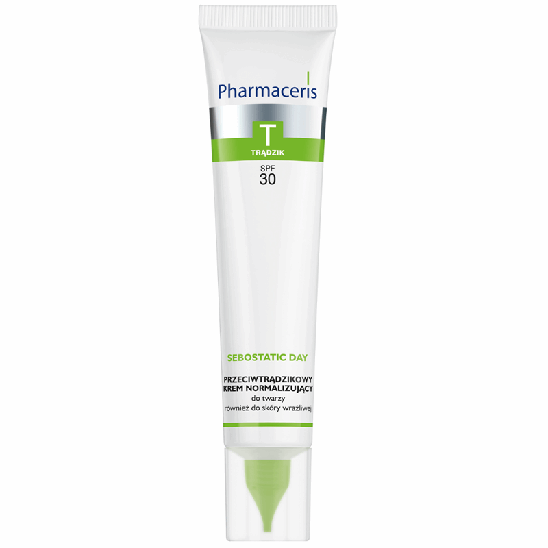 Pharmaceris T Sebostatic Dzień Przeciwtrądzikowy krem normalizujący SPF 30, 40 ml
