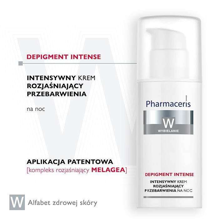 Pharmaceris W Depigment Intense krem rozjaśniający przebarwienia na noc, 50 ml