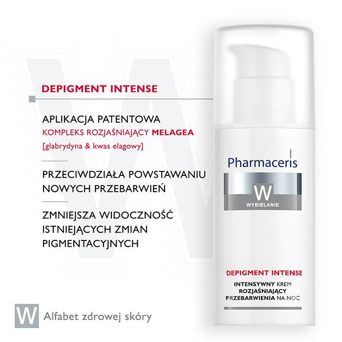 Pharmaceris W Depigment Intense krem rozjaśniający przebarwienia na noc, 50 ml