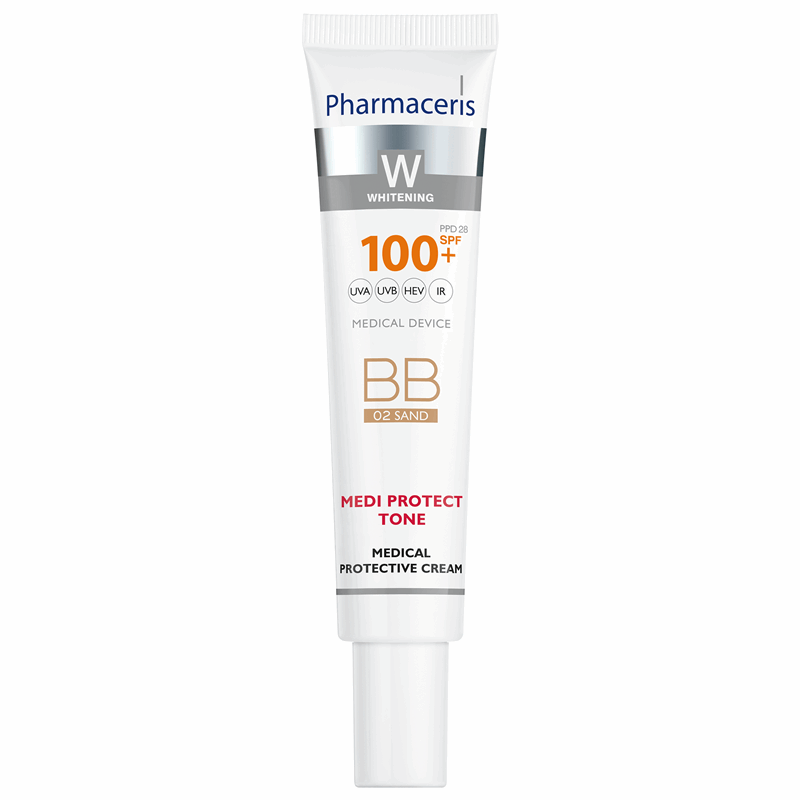 Pharmaceris W Medi Protect Tone Medyczny krem ochronny BB 02 Sand SPF 100+, 40 ml