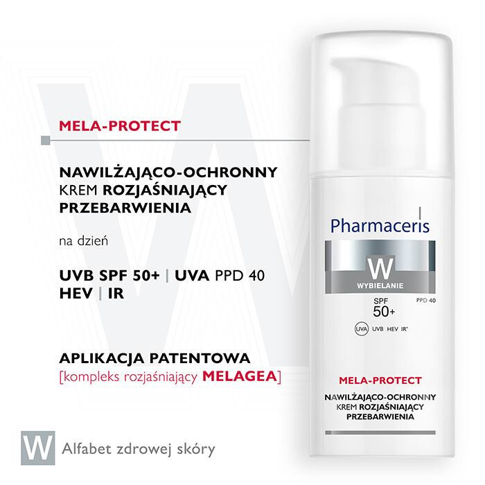 Pharmaceris W Mela-Protect krem nawilżająco-ochronny rozjaśniający SPF50, 50 ml