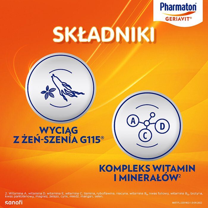 Pharmaton Geriavit 100 tabletek powlekanych