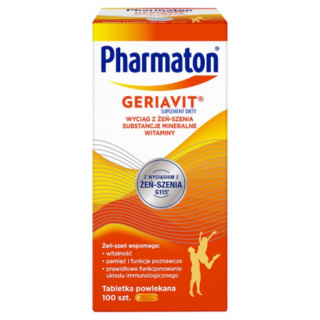 Pharmaton Geriavit 100 tabletek powlekanych