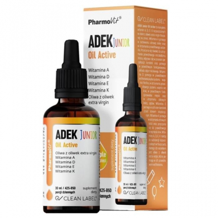 PharmoVit ADEK Junior Oil Active krople, 30 ml