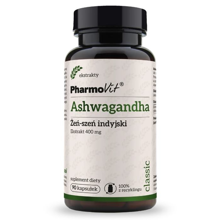 PharmoVit Ashwagandha 400 mg kapsułki, 90 szt.