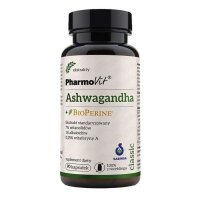 PharmoVit Ashwagandha + BioPerine kapsułki z żeń-szeniem indyjskim, 90 szt.