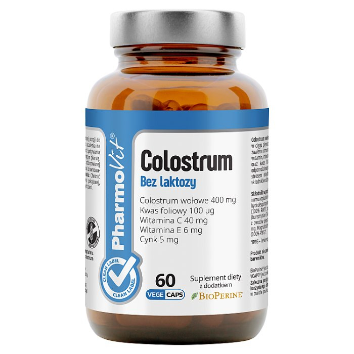 PHARMOVIT Colostrum bez laktozy 60 kapsułek