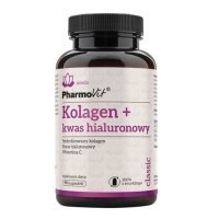 PharmoVit Kolagen + Kwas hialuronowy kapsułki, 90 szt.