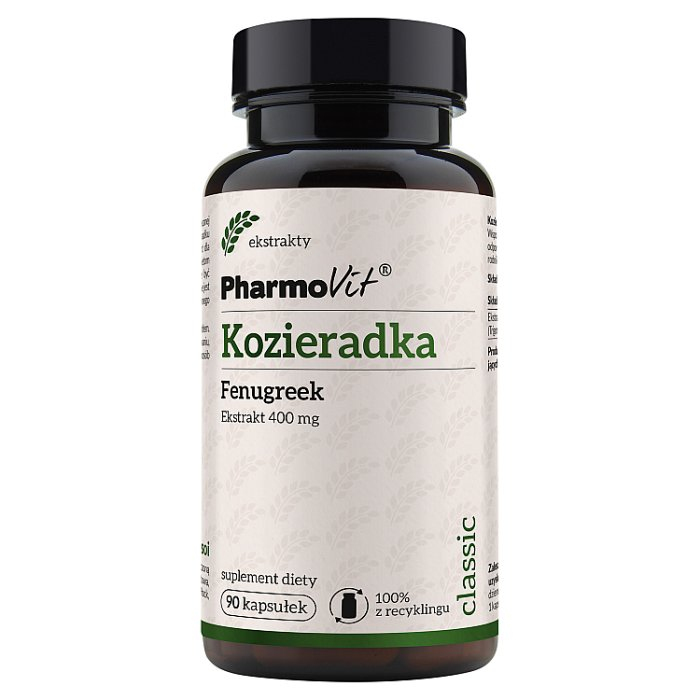 PHARMOVIT Kozieradka 400 mg 90 kapsułek