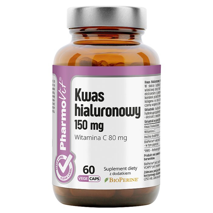 Pharmovit Kwas hialuronowy 150 mg kapsułki, 60 szt.