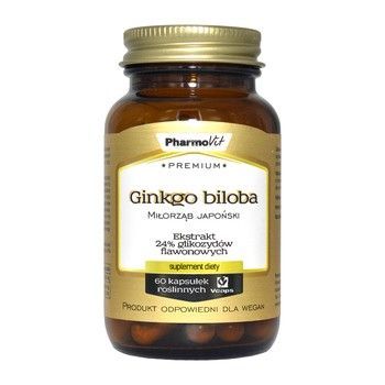PHARMOVIT Premium Ginkgo Biloba 60 kapsułek