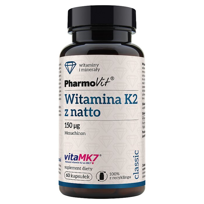 PHARMOVIT Witamina K2 z natto 150 mcg 60 kapsułek