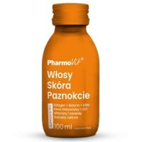 PharmoVit Włosy Skóra Paznokcie płyn, 100 ml