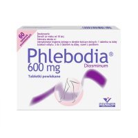 Phlebodia 600 mg tabletki powlekane na żylaki i uczucie ciężkich nóg, 60 szt.