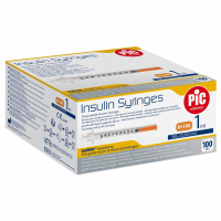 Pic Solution Insulin Syringes Strzykawka insulinowa 1 ml z igłą 30G (0,30 mm) x 12,7 mm, 100 szt.