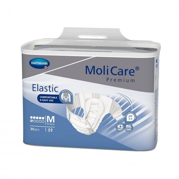 Pieluchomajtki MOLICARE Premium Elastic 6 Kropli M 30 sztuk